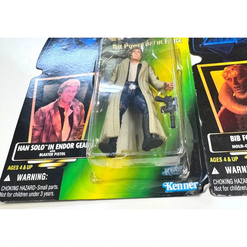 Star Wars  Power of the Force Han Solo iEndor Gear & Bib Fortuna Action Figures